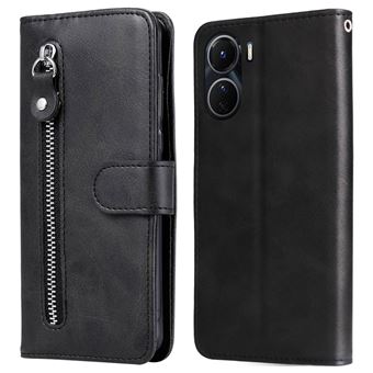 Étui Folio Avec Portefeuille Pour Vivo Y02S, Y16, Y16 4G - Noir - Neuf Sous Emballage