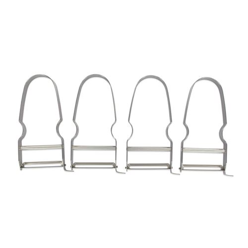 Non Communiqué Inox Lot De 4 Éplucheurs À Légumes 11,5 Cm Fm Professional