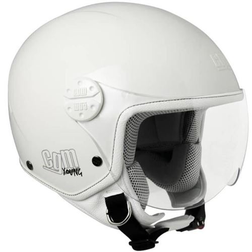 CGM Casque jet Enfant 205A Havana - Blanc