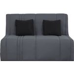 Canapé BZ convertible SIMMONS EVASION 2 places tissu gris perle