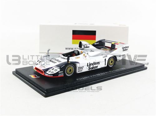 Voiture Miniature de Collection SPARK 1-43 - PORSCHE 936/80 - Kyalami 1982 - White / Red / Black - SG507