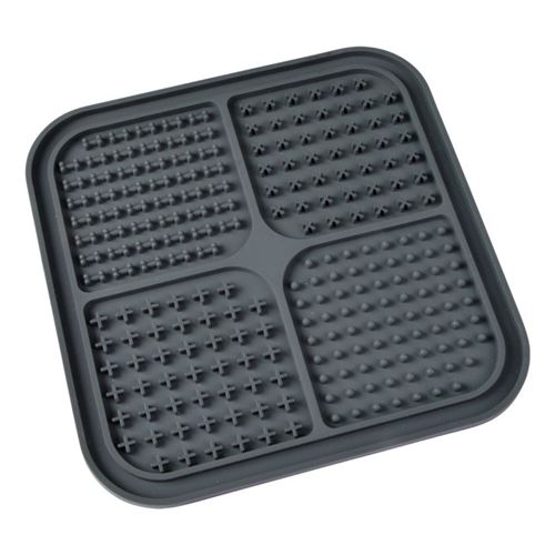 Meilleurs prix pour Tapis de Léchage Animaux Silicone 20cm Anthracite
