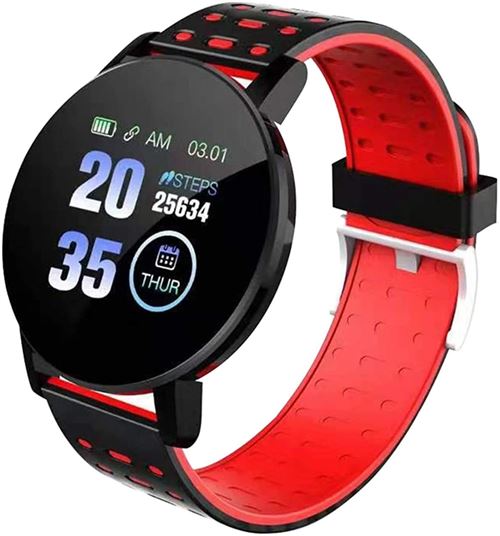 Montre Connectée Chronus 119 Plus Étanche Bluetooth-Rouge-Chronus