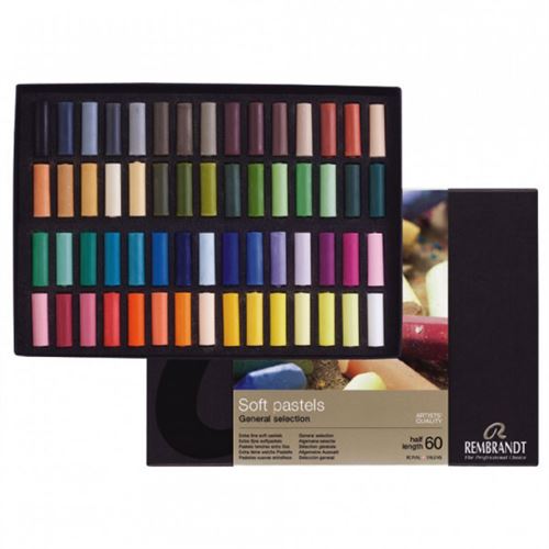 Boîte de 60 demi-pastels tendres extra fins Rembrandt