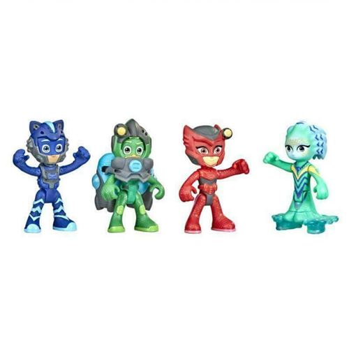 Pj Masks Figurine Pyjamasques Coffret 4 Figurines Mission Aquatique