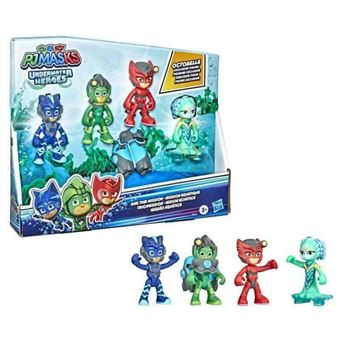 Figurine Pyjamasques Coffret 4 Figurines Mission Aquatique