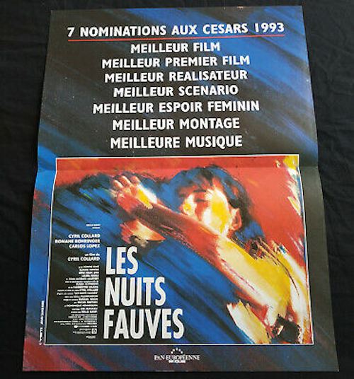 Les Nuits Fauves - 1991 - Romane Bohringer - 40x60cm - Affiche de cinéma originale pliée