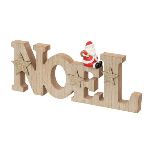 Non Communiqué Marron Atmosphera Créateur D'intérieur - Déco De Noël En Bois "Père Noël" 30Cm