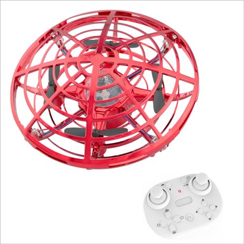 Drone SZSMART Rouge télécommandé Ufo avec lumière Led Détection de geste Durée de vie de la batterie 5 Min