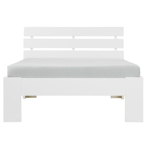 Non Communiqué Blanc Lit 90X200 Avec Sommier À Lattes Pin