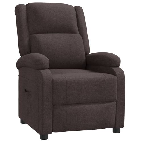Non Communiqué Marron Vidaxl Fauteuil Inclinable Foncé Tissu