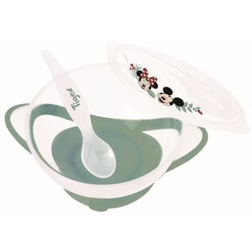 Bol ventouse Mickey&Minnie - Cuillère fournie