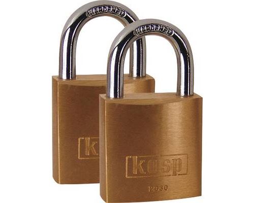 Non Communiqué Jaune Cadenas Kasp K12030d2 Or- Avec Serrure À Clé