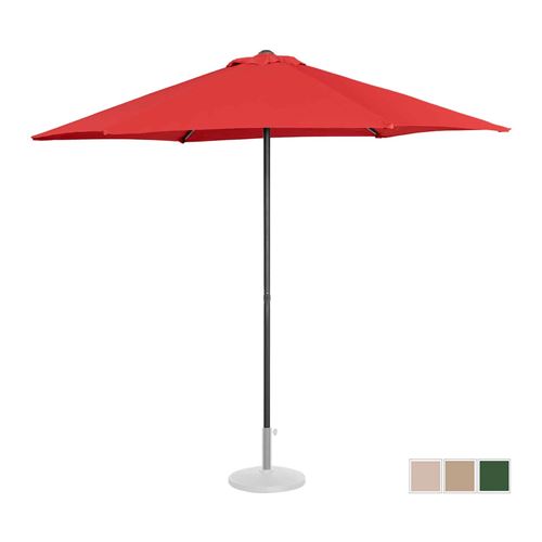 Uniprodo Grand parasol - Rouge - Hexagonal - Ø 270 cm