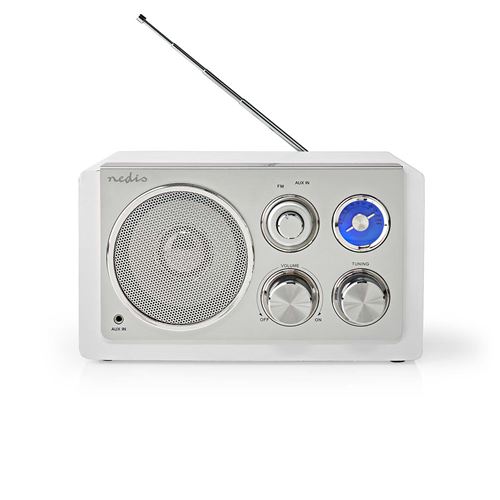 Radio FM Nedis RDFM5110WT Argent / Blanc