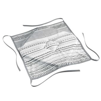 Galette de Chaise "Analea" 36x36cm Noir & Blanc - 1