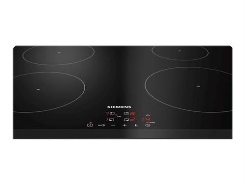 Siemens iQ100 EH631BEB1E - Table de cuisson à induction - 4 plaques de cuisson - Niche - largeur : 56 cm - profondeur : 49 cm - noir