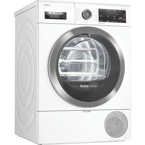 Bosch Serie | 8 WTX87KH9FF - Sèche-linge - indépendant - WiFi - largeur : 59.8 cm - profondeur : 63.4 cm - hauteur : 84.2 cm - chargement frontal - blanc