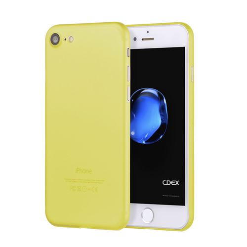 doupi UltraSlim Coque pour iPhone 8 / 7 (4,7 pouces), fin mat ultra mince et ultra léger Bumper Cover Housse de Protection, jaune
