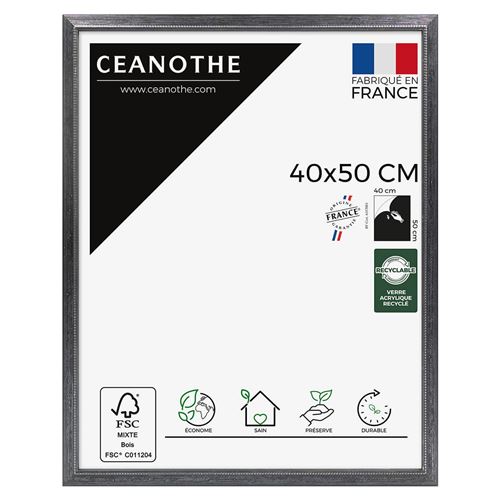 Cadre photo Perle noir 40x50 cm Brio 34143