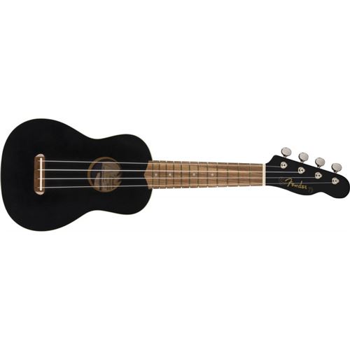 Fender Venice Soprano Uke - touche noyer - Noire