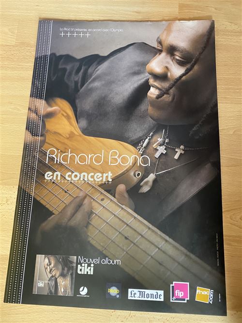 Richard Bona - En Concert - Tiki - 40x60cm - Affiche