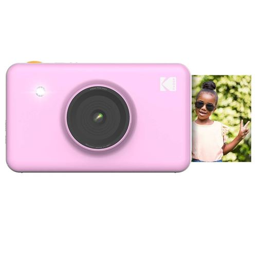 Kodak Mini Shot Sans Fil 2x3 Pouces Imprime W/4 Pass Technologie D'impression Brevetée 2 En 1 Appareil Photo Numérique À Impression Instantanée (rose)