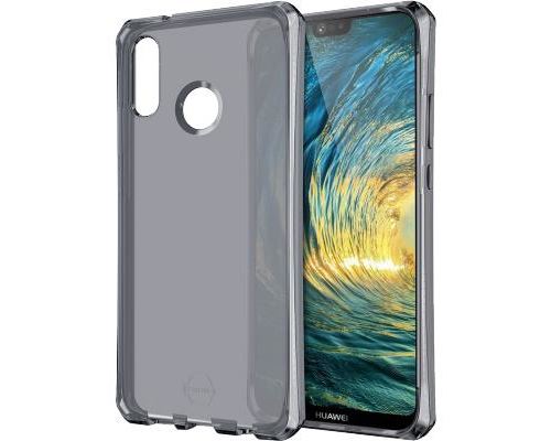 Coque semi-rigide spectrum noire translucide pour huawei p20 lite