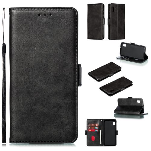 Etui en PU avec support noir pour votre Samsung Galaxy A10e