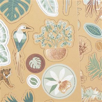 Draeger la carterie Set personnalisation Bullet Journal SAFARI Multicolore