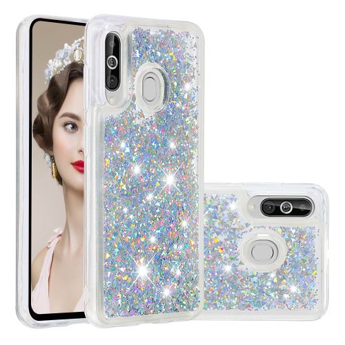 Coque en TPU paillettes dynamiques argent pour votre Samsung Galaxy M40/A60