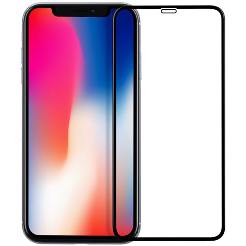 Protecteur écran en verre trempé 0.3mm 3D complète garde anti-explosion noir pour votre Apple iPhone XR