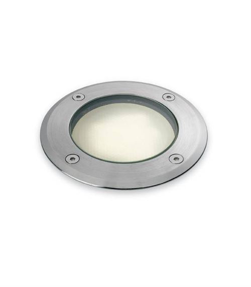 Projecteur Walkover, rond, acier inoxydable et verre