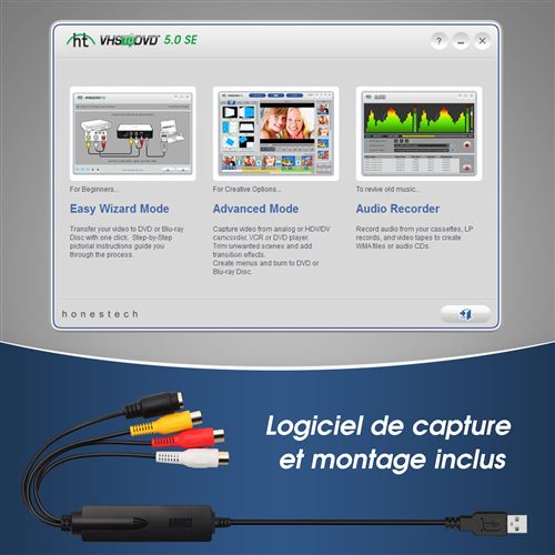 Video Capture Convertisseur Numerique, Convertisseur USB pour Hi8