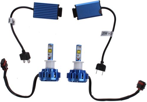 TOM kit LED H3 6000K 12/24 V 20 Watt 2 pièces