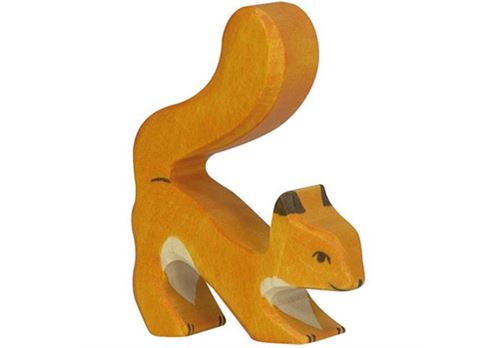 Holztiger Figurine En Bois Ecureuil