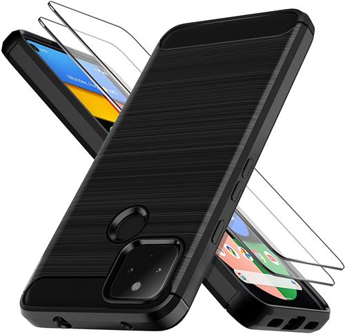 Coque pour Google Pixel 4A 5G avec X2 verre trempé