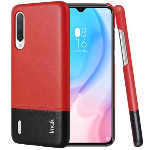 Coque en TPU + PU y compris anti-déflagrant rouge/noir pour votre Xiaomi Mi CC9/CC9 Meitu Edition