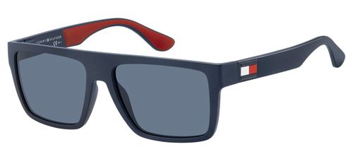 Tommy Hilfiger lunettes de soleil TH1605/S IPQ/KU hommes bleu/rouge taille S