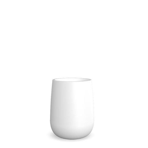 Pot en couleur opaque Camelia High Newgarden blanc