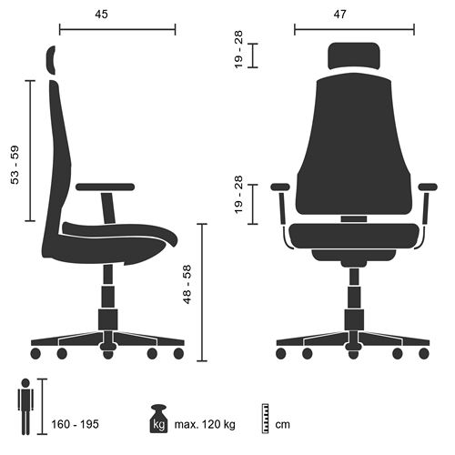 Chaise de bureau chaise bureau CARLOW PRO tissu maille rouge hjh OFFICE Chaise de bureau chaise bureau CARLOW PRO tissu maille rouge hjh OFFICE