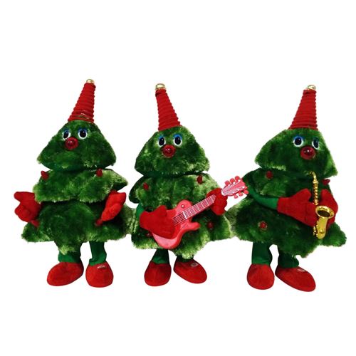 Acheter Peluche de Noël musicale Vert ? Bon et bon marché