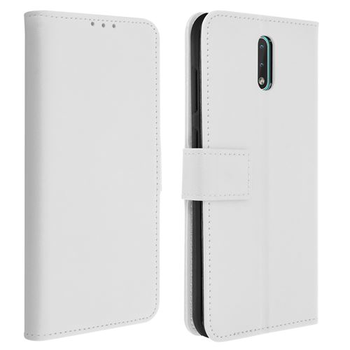 Housse pour Nokia 2.3 Protection avec Porte carte Support Vidéo blanc