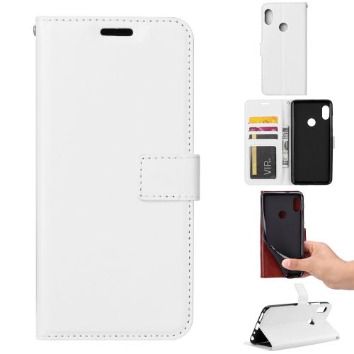 Etui en PU support de cheval fou blanc pour Samsung Galaxy A30