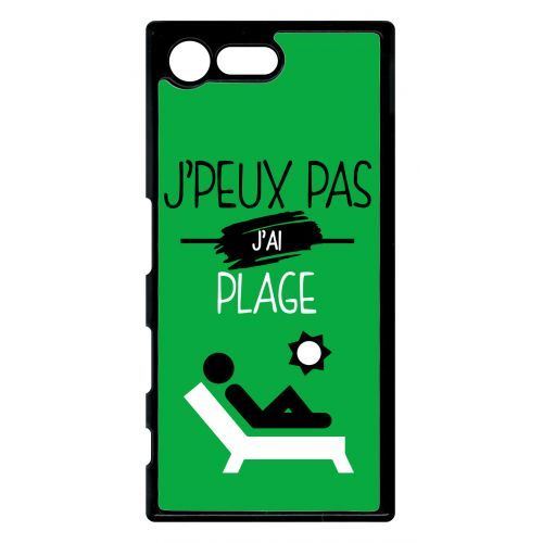 Coque xperia x compact mini j peux pas j ai plage 11