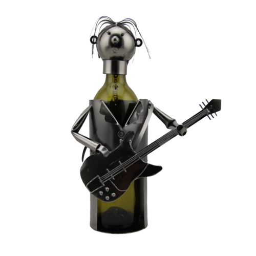 Support de présentation à bouteille - Le Guitariste