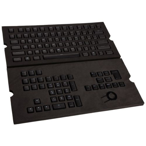 corsair corsair gaming pbt double-shot keycaps full 104/105-keyset - noir noir