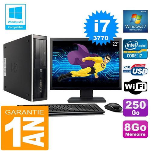 Acheter Pc hp compaq 8300 sff core i7-3770 ram 8go disque 250 go wifi w7 ecran 22' État correct - 339,00 € Pc hp compaq 8300 sff core i7-3770 ram 8go disque 250 go wifi w7 ecran 22' État correct - Hewlett-Packard reconditionné disponible sur Fnac