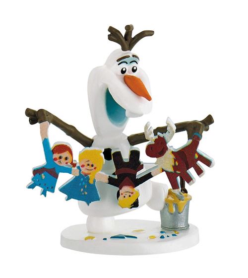 Bullyland Princess Figurine Disney la Reine des Neiges Aventure Olaf avec Guirlande, 12943