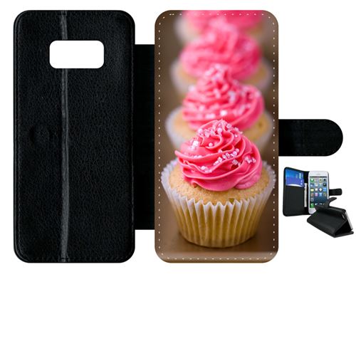 Etui à rabat samsung galaxy s8 quatre petits cupcakes